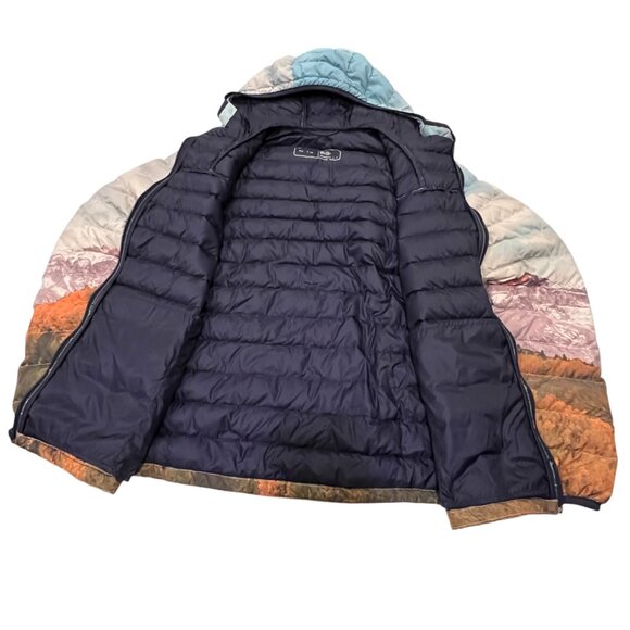 American Eagle Down Puffer Jacket, Mountain Photo, S - Picture 4 of 7